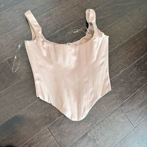 House of CB Cream Sculpted Corset Bodysuit